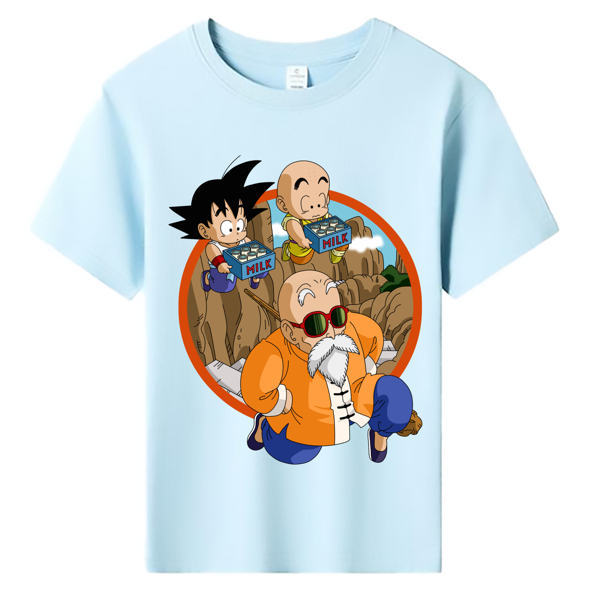 （画像用） ドラゴンボール 亀仙人（かめせんにん） DRAGON BALL Master Roshi Kame Sennin 綿100％キッズTシャツ（フロントプリント）